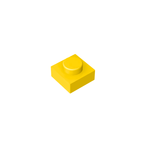 Płytki MyBrick.art 1x1 do mozaiki - Żółty, 100 szt.
