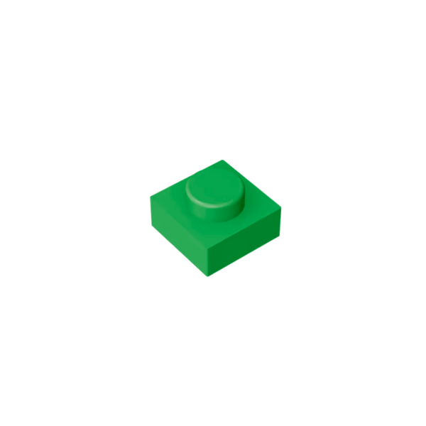 Płytki MyBrick.art 1x1 do mozaiki - Zielony, 100 szt.